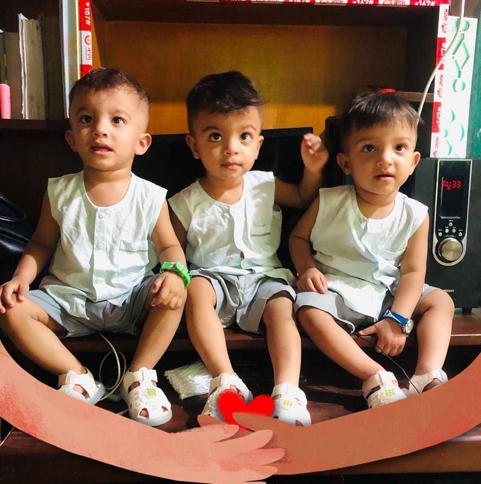 Triplet Baby Daily Out